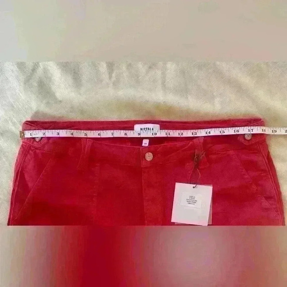Pistola Erin High Rise Utility Crop Straight Leg Pant Hibiscus Size 33 Women NWT - Picture 7 of 8